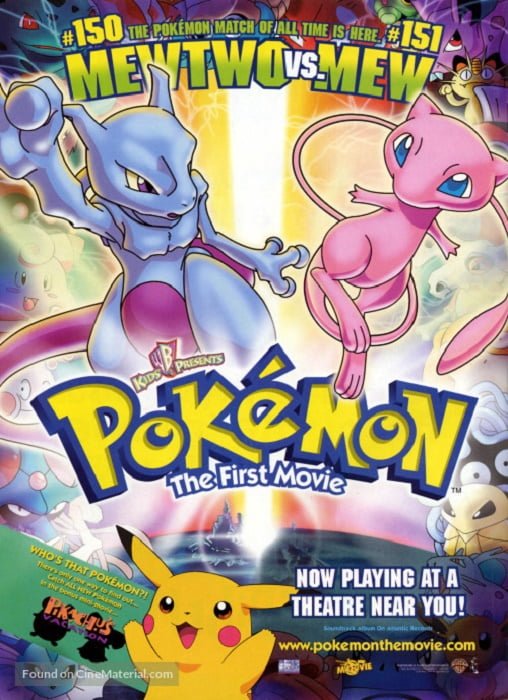 ดูหนังออนไลน์ Pokemon Movie 1 Mewtwo Strikes Back (1998) โปเกมอน เดอะ มูฟวี่ 1 ความแค้นของมิวทู